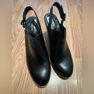 Kork Ease Janelle Black Leather Slingback-Heeled Mule Women’s Size 9